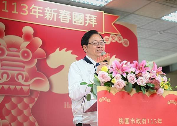 桃園市政府 張善政市長、蘇俊賓、王明鉅副市長、詹榮鋒秘書長：