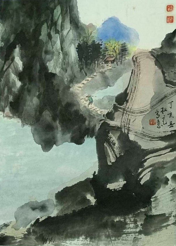 山環水抱入翠微