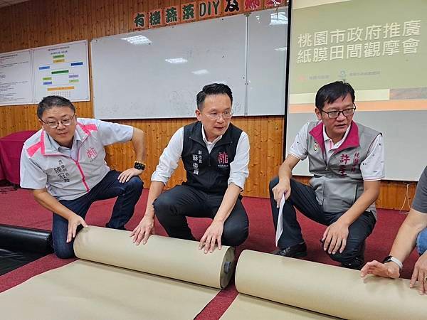 桃園市政府 張善政市長、蘇俊賓、王明鉅副市長、詹榮鋒秘書長：