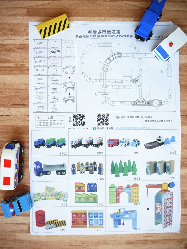 爸爸也瘋狂。男孩童年裡一定不能缺席的玩伴 愛兒館「木質港灣城市鐵道組」