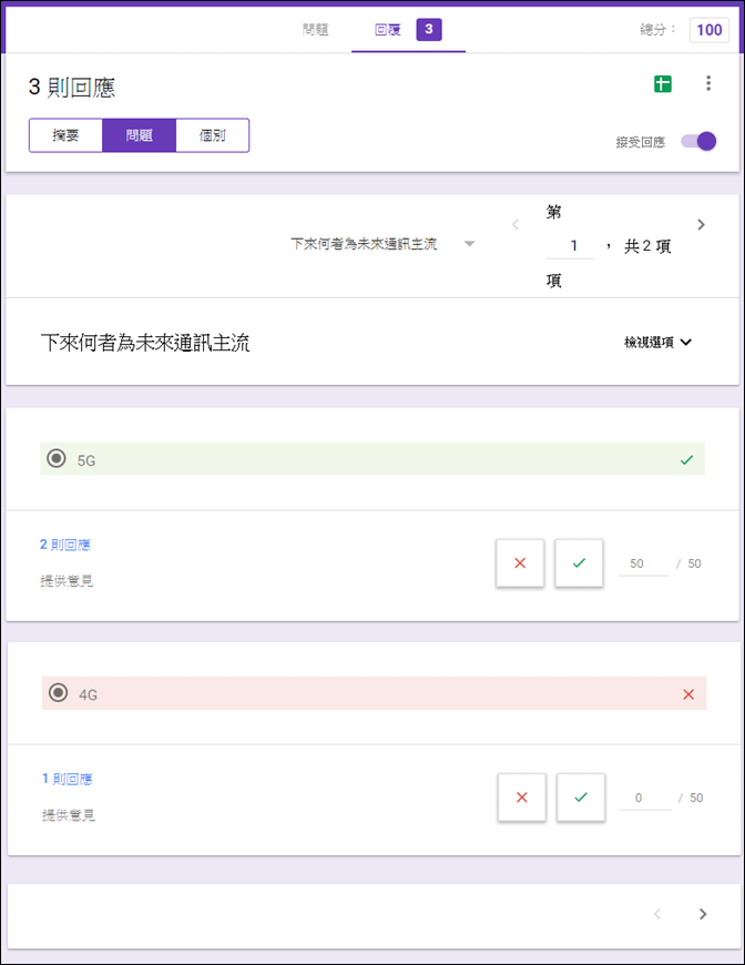 Google Classroom 的問題和測驗作業功能