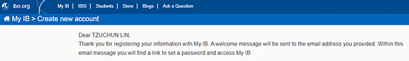 建立MY IB 帳號