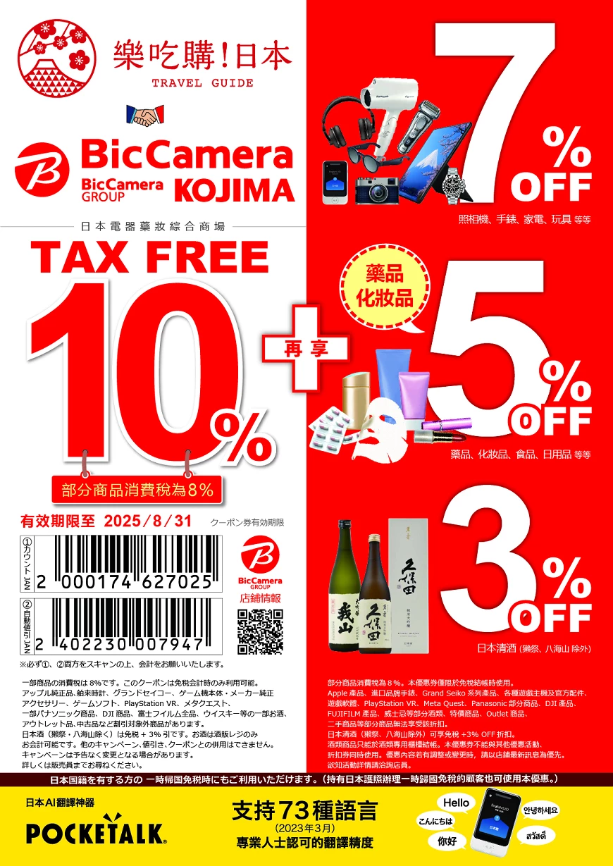 2024年BICCAMER優惠券免稅10%
