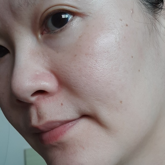 洗淨拭乾後的膚況👇算舒適的😘