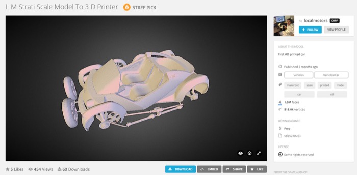 梅問題-《Strati》免費3D電動車模型下載