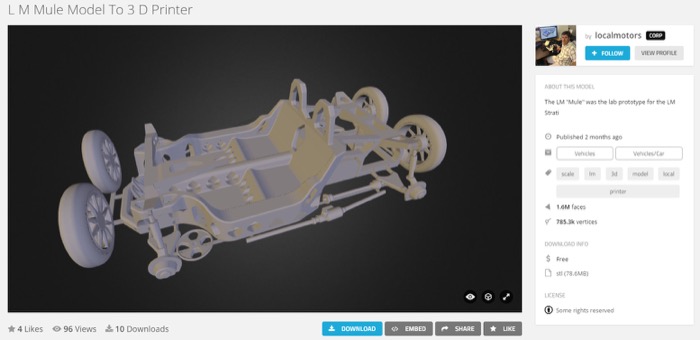 梅問題-《Strati》免費3D電動車模型下載
