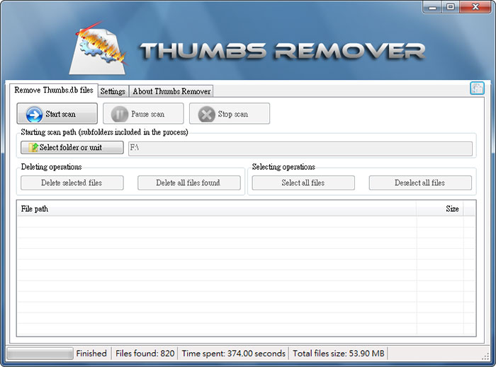 梅問題-《Thumbs Remover 1.5》徹底刪除Thumb.db預覽圖片檔案