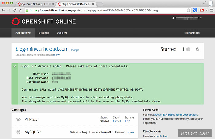 梅問題－《OPENSHIFT》免費無限流雲端主機並可綁定網域