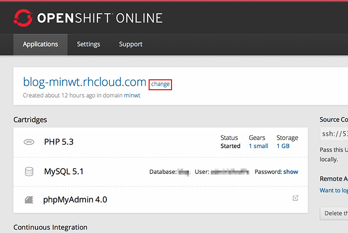 梅問題－《OPENSHIFT》免費無限流雲端主機並可綁定網域