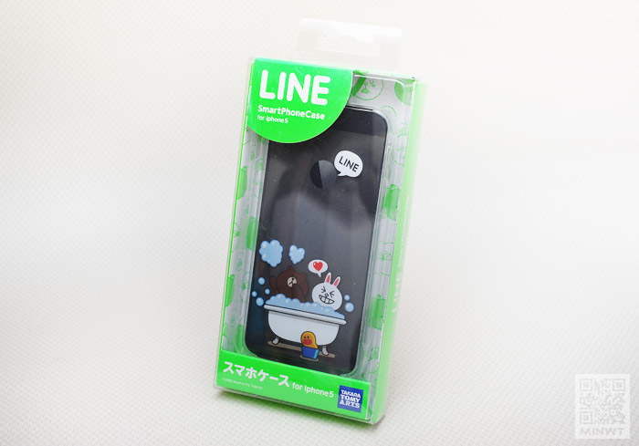梅問題-iPhone週邊－《LINE iPhone 5手機殼》熊大兔兔共浴版