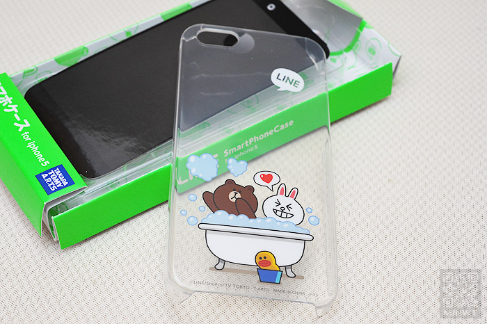 梅問題-iPhone週邊－《LINE iPhone 5手機殼》熊大兔兔共浴版