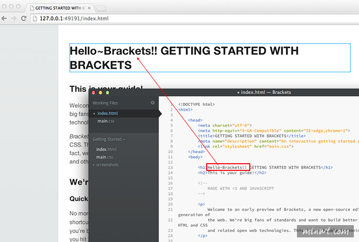 梅問題－Adobe推出免費好用的網頁編輯器《Brackets》 