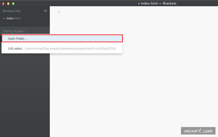 梅問題－Adobe推出免費好用的網頁編輯器《Brackets》 