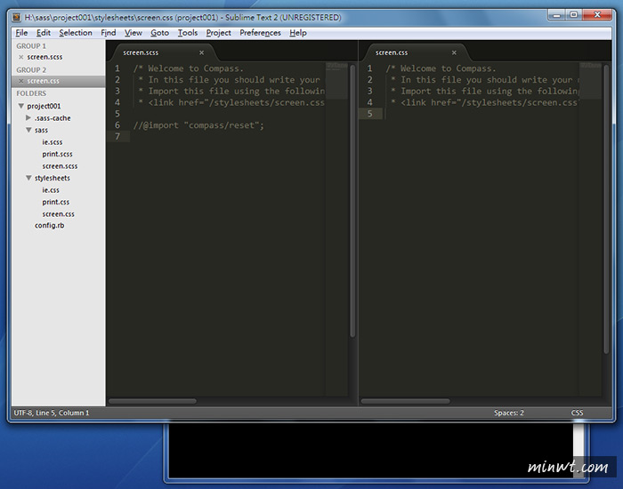 梅問題-Sublime Text2安裝SASS開發環境有效縮短CSS撰寫時間