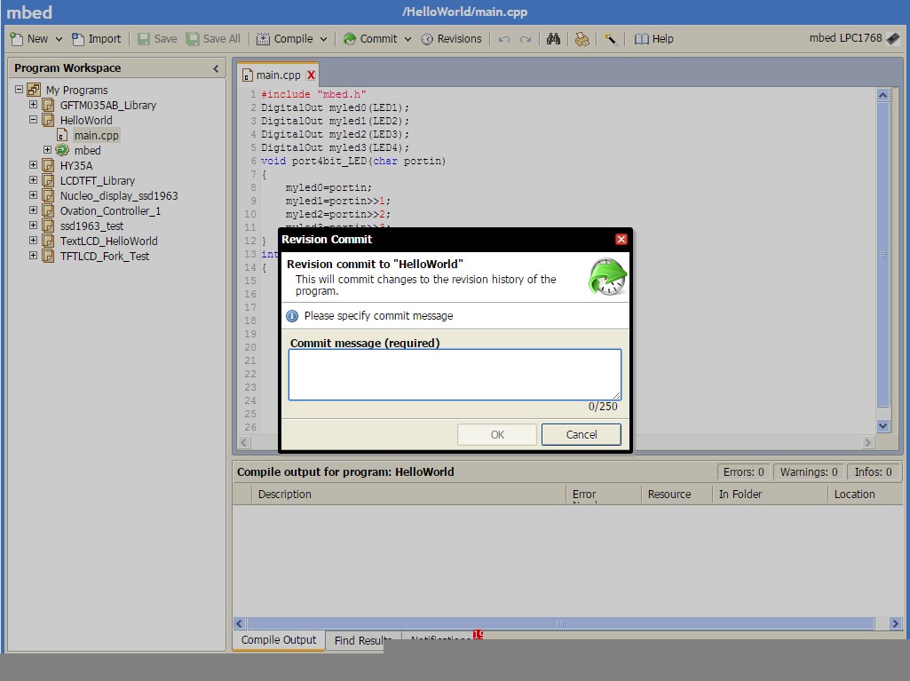 mbed reversion
