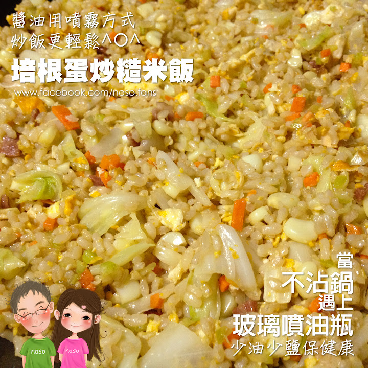 【naso簡易食譜】鮭魚炒飯 (有噴油瓶炒飯更輕鬆)