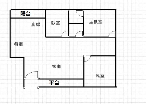 翰神公寓 格局圖