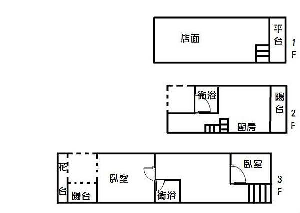 鳳山海洋公園DC店住格局圖