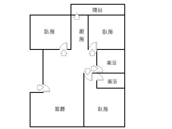 駁二特區超美腳踏車道美公寓-格局圖