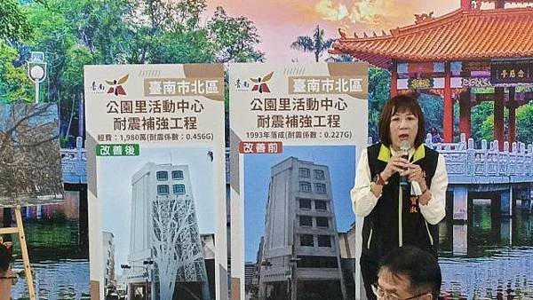 臺南市北區公園里活動中心結構安全提升提供市民更安全便利的活動