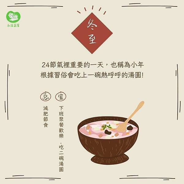 冬至 宜吃飽飽忌減肥