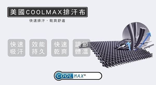 美國COOLMAX排汗布