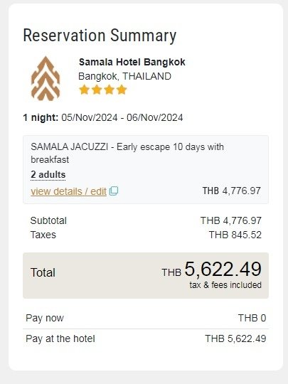 【宿記】泰國．曼谷．Samala Hotel Bangkok