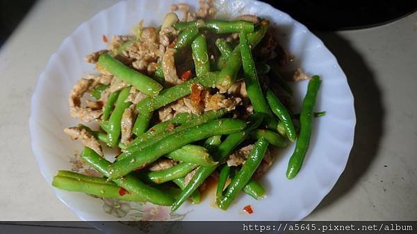 四季豆炒肉絲