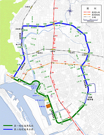 460.環狀輕軌路線圖