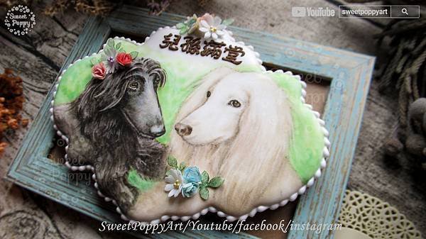 Afghan Hound 阿富汗獵犬 SweetPoppyArt 甜胖皮藝術糖霜餅乾 2