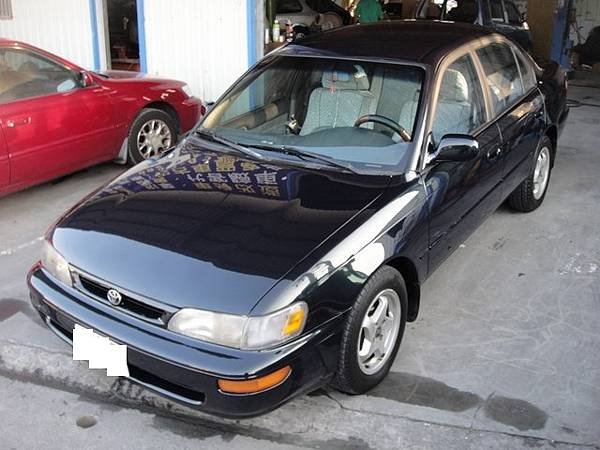 台中市 八益汽車烤漆廠 1995年 豐田 Toyota Corolla 原廠墨綠 完工照2(複製).JPG