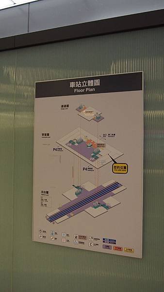 機場捷運第二航廈站立體圖