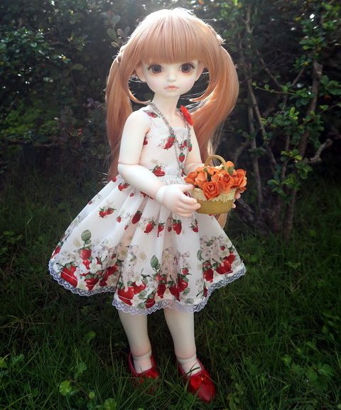 提著花籃的少女
