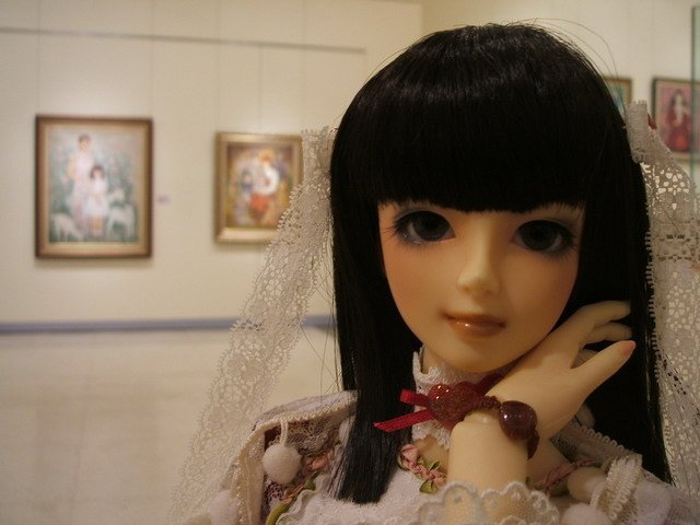 帶著美女逛畫展