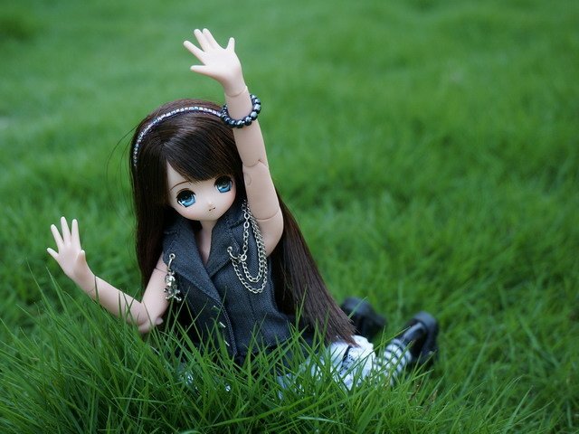 龐克風蘿莉的公園漫步