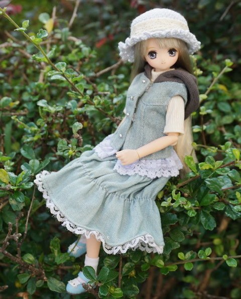 少女的悠閒散步