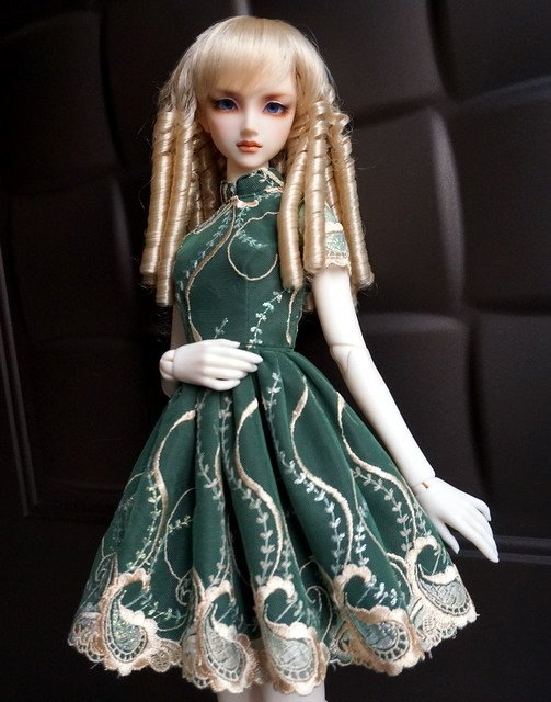 翠綠色淑女禮服