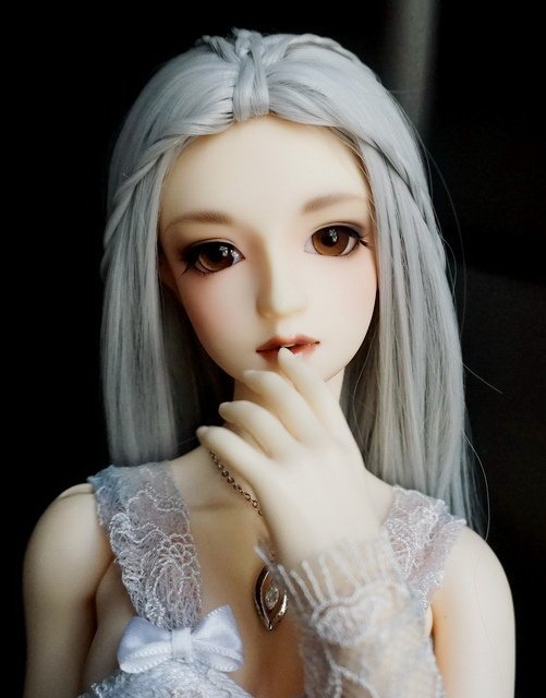 繡花蕾絲淑女洋裝