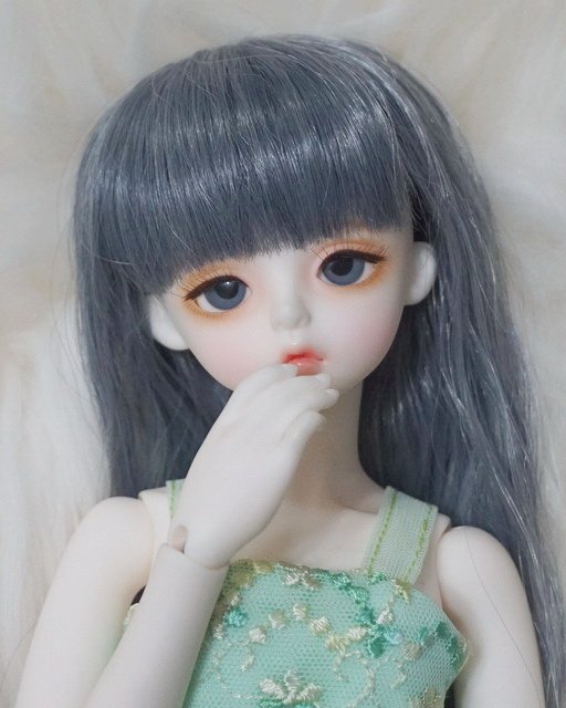 淡綠 &amp; 淺綠 &amp; 黃綠 蕾絲少女洋裝
