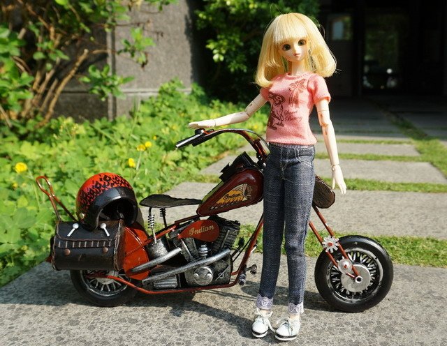 機車與少女