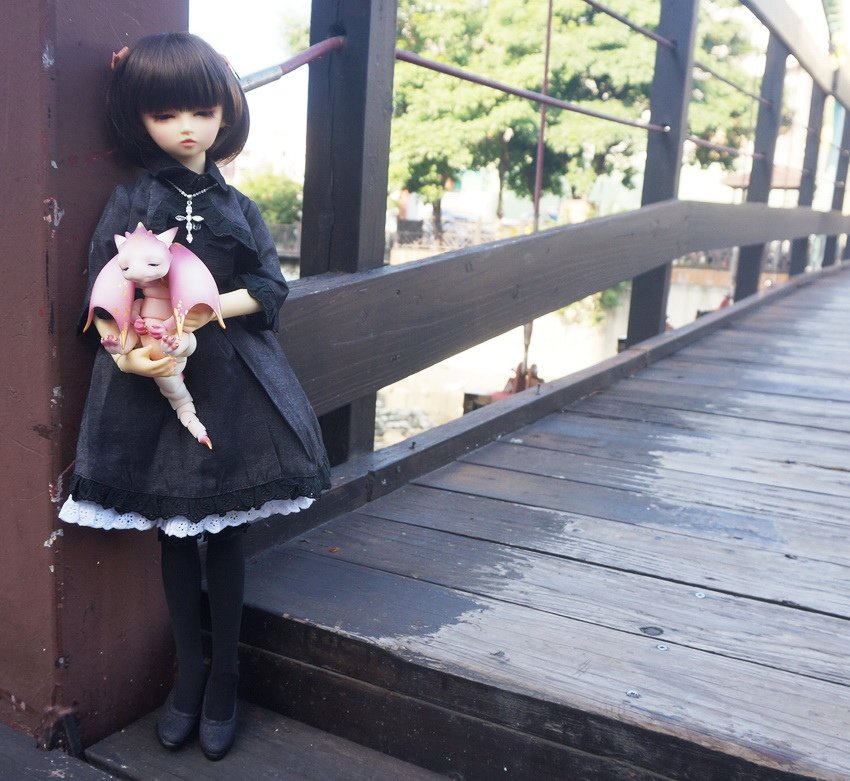 少女、飛龍與吊橋