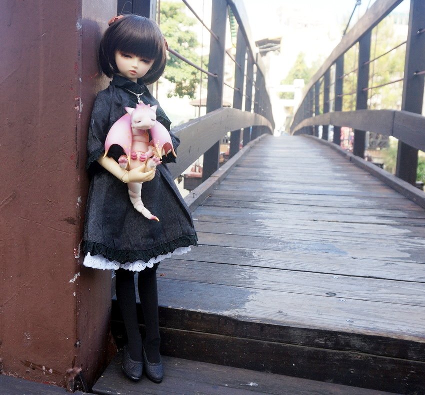 少女、飛龍與吊橋