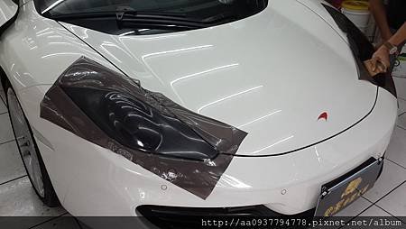 麥拉倫 全車 隔熱紙 車體漆面保護膜 車燈保護膜  McLaren mp4 12C 彰化 熊獅貼膜