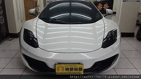 麥拉倫 全車 隔熱紙 車體漆面保護膜 車燈保護膜  McLaren mp4 12C 彰化 熊獅貼膜