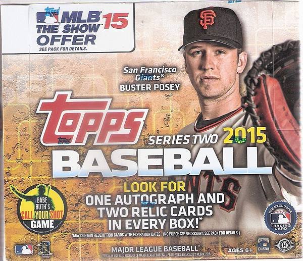 2015 Topps 棒球MLB    Series 2 (JUMBO大) 