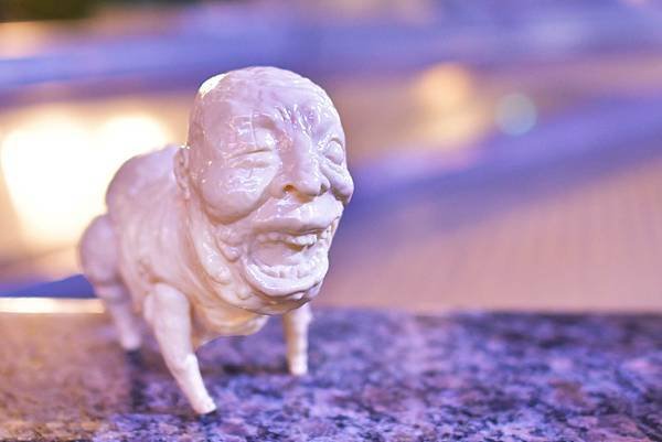 2018年 人面豚   ソフビ 肌色  / 未塗装 ( 長約
