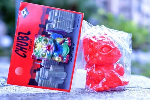 2016年 チャブズ 猫 赤色成型 %2F 未塗装 ( 高さ約 10 cm ) 查布斯 貓 CHUBZ THE CAT JAY222 MAX TOY  DESIGEND： M
