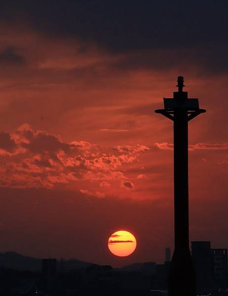 為天地寫日記(淡水夕陽)(2024.01.01)