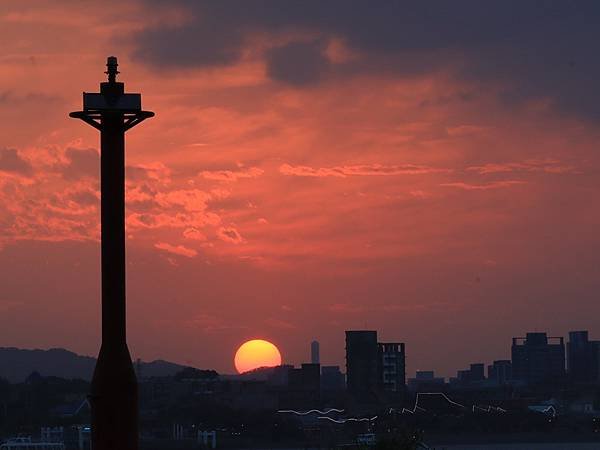 為天地寫日記(淡水夕陽)(2024.01.01)