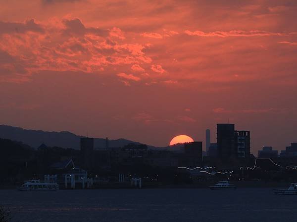 為天地寫日記(淡水夕陽)(2024.01.01)